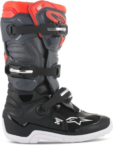 Vista 16 de Alpinestars Botas Tech 7S Unisex Juveniles Negro/Plata/Blanco/Oro
