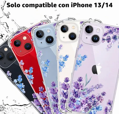 Vista 2 de Funda para iPhone 13 y iPhone 14 (6.1 pulgadas) con protector