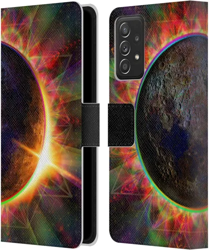 Vista 8 de Head Case Designs Officially Licensed Jumbie Art Alien Visionary Leather Wallet Case Compatible with Samsung Galaxy A53 5G (2022)