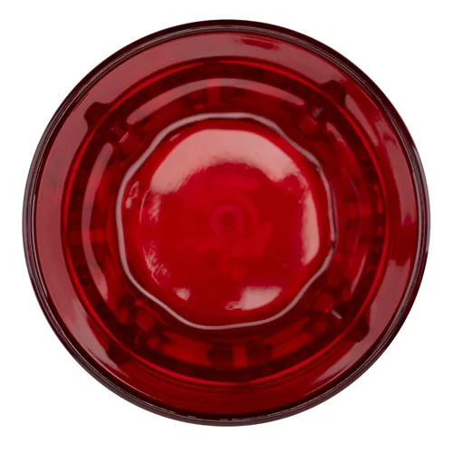 Vista 3 de G.E.T. 9909-1-R-EC - Vaso de plástico facetado inastillable, resistente, 9 onzas, color rojo (juego de 4)