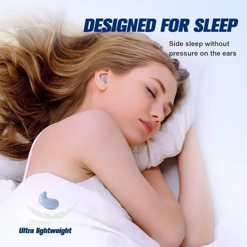 Vista 4 de Xmenha Auriculares invisibles inalámbricos Bluetooth para dormir pequeños auriculares para dormir de lado