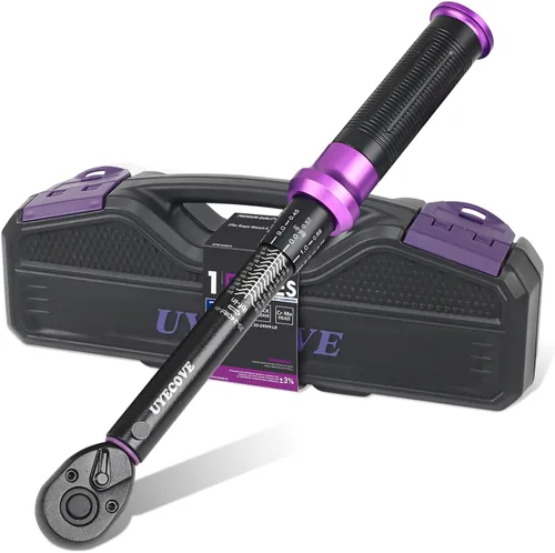 Vista 10 de Llave dinamométrica de clic de 1/2 pulgada 10-170 FT-LB/13.6-230.5N.M, precisión de ±3%, llave dinamométrica profesional de clic de doble dirección