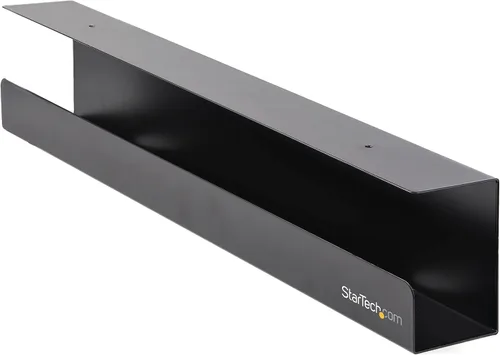 Vista 9 de StarTech - Bandeja de gestión de cables para debajo del escritorio, color negro (CALB - Bandeja de cables de escritorio) Instalación