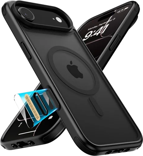 Vista 31 de Mobnano Funda para iPhone 13 Pro, compatible con MagSafe, funda transparente con anillo magnético, diseño multicolor protector a prueba de golpes