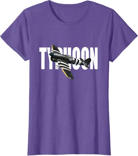 Vista 20 de RAF Hawker Typhoon WW2 Fighter Aircraft T-Shirt
