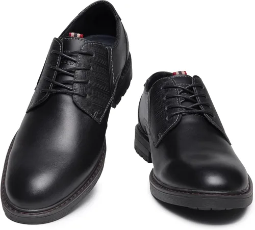 Vista 2 de Mens Oxford Dress Shoes Genuine Leather Casual Fashion Business Work Shoe for Men