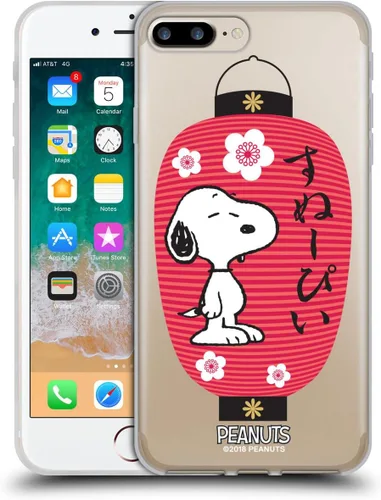 Vista 71 de Carcasa de gel para iPhone 7 Plus/iPhone 8 Plus, diseño de Snoopy Oriental de Peanuts, Badges