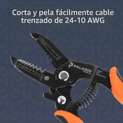 Vista 5 de Paladin Tools PA1123 - Paquete de pelacables, 22-10 AWG y 30-20 AWG (naranja, 22-10 AWG)