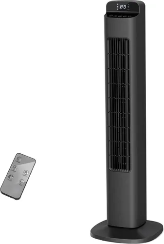 Vista 10 de Antarctic Star Ventilador de torre oscilante de 85°, refrigeración silenciosa, temporizador de 15 horas, control remoto, potente de pie, 3