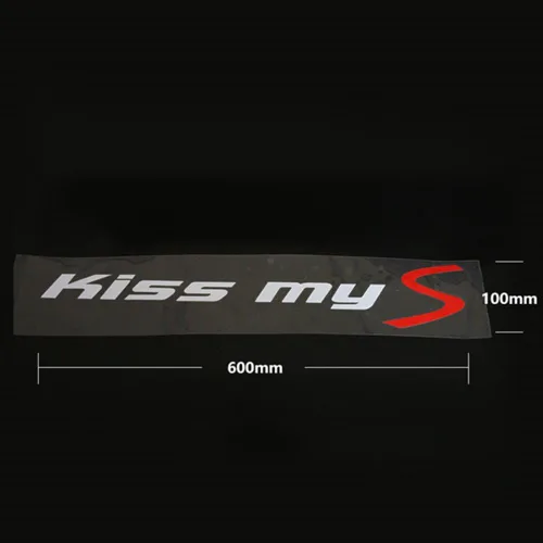 Vista 4 de 60CM/23.6" Kiss My S - Adhesivo de vinilo reflectante para ventana Mini Cooper R56 R57 R50 R52 F55 F56 F60 F54 F57 R60 R61 Accesorios