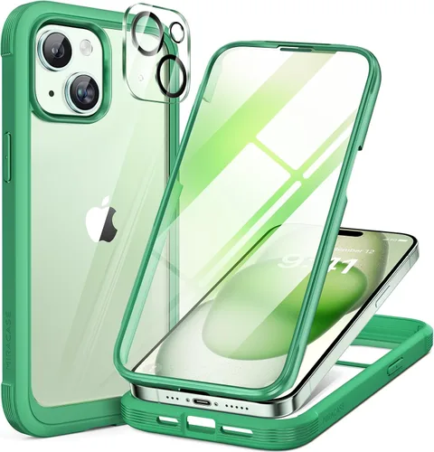 Vista 256 de Miracase - Funda magnética para iPhone 13 Pro Max de 6.7 pulgadas (compatible con MagSafe), transparente, completo, protector de pantalla de vidrio