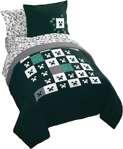 Vista 25 de Jay Franco Disney Lilo and Stitch - Juego de edredón tamaño Twin, ropa de cama de 5 piezas, incluye juego de sábanas y fundas de almohada, ropa