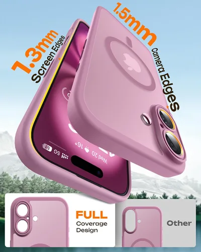 Vista 19 de TOCOL Funda para iPhone 11, compatible con Magsafe, protección completa de cámara, imanes integrados, protección contra caídas, funda translúcida