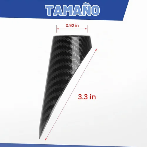 Vista 5 de Funda de Montaje de Antena AM FM Compatible con 2011 2012 2013 2014 2015 2016 2017 2018 Dodge RAM 1500 2500 3500 Accesorios Color Fibra de Carbono