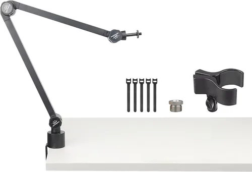 Vista 5 de Soporte de micrófono de escritorio ajustable flexible Brazo del auge del micrófono para el montaje superior del arte de la cocina de la transmisión