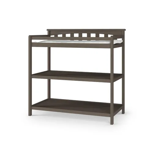 Vista 4 de Child Craft Cambiador de mesa plana con almohadilla, gris frío Gris oscuro