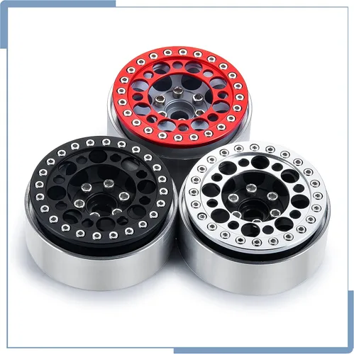 Vista 7 de Zolikar - 4 anillos de rueda RC 2.2 Beadlock aleación de aluminio para escala 1/10 RC Crawler accesorios de automóvil SCX10 D90 Wraith 90048 90018