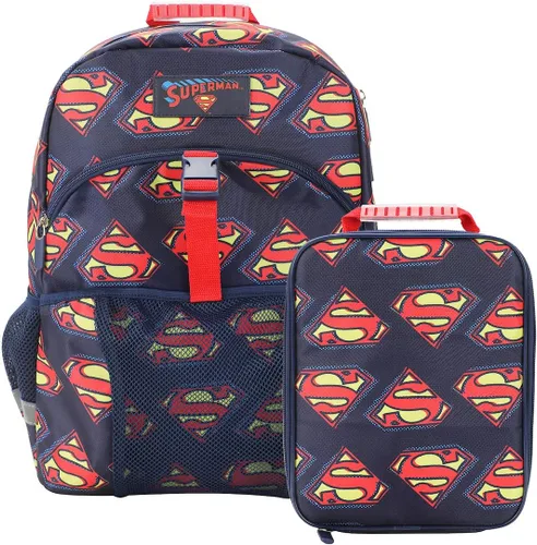 Vista 15 de Bioworld Conjunto de Mochila Premium y Kit de Almuerzo de Batman de 2 Piezas de 16" para Niños
