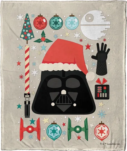 Vista 52 de Northwest Star Wars Manta Decorativa Silk Touch, 40" x 50", Villanos del Lado Oscuro