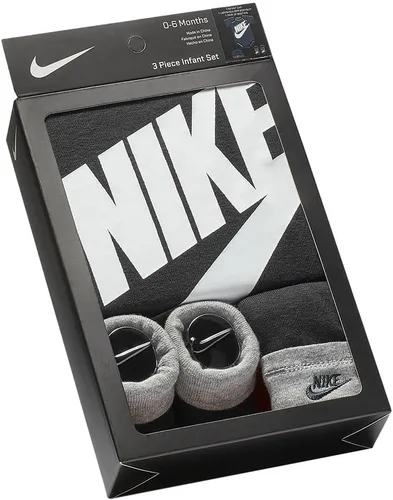 Vista 2 de Nike Conjunto de Enterizo, Gorro y Botitas para Bebé de 3 Piezas