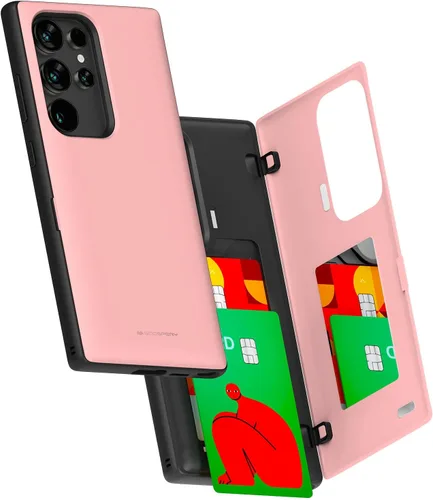 Vista 23 de GOOSPERY Funda tipo cartera para Samsung Galaxy S22 Ultra, [tarjetero] parachoques magnético de puerta con cierre automático, cubierta protectora