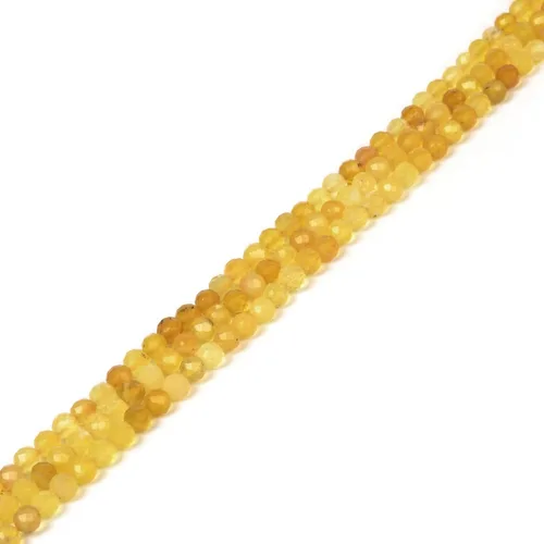 Vista 21 de Cuentas Redondas Facetadas de Ópalo Verde de 4 mm Sueltas de 16 Pulgadas para Hacer Joyas