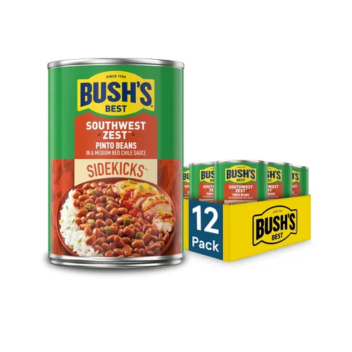 Vista 10 de BUSH'S BEST Latas de Garbanzos Rústicos de la Toscana de 15.5 oz, fuente de proteína vegetal y fibra, bajas en grasa, sin gluten, (paquete de 12)
