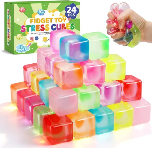 Vista 8 de 32 Pack Mochi Squishy Toys, Kawaii Squishies Party Favors for Kids