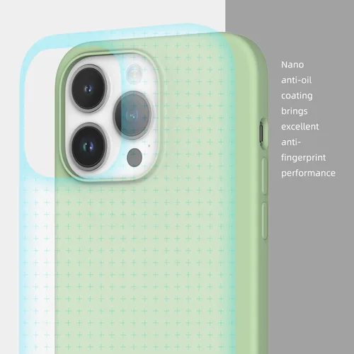 Vista 8 de Funda de silicona líquida compatible con iPhone 14 Pro Max, verde menta [Protección contra caídas] [Resistente a los arañazos, a prueba de golpes]