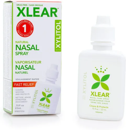 Vista 7 de Xlear Spray nasal salino natural con xilitol, hidratante de nariz para niños y adultos, 0.75 onzas líquidas (paquete de 1)