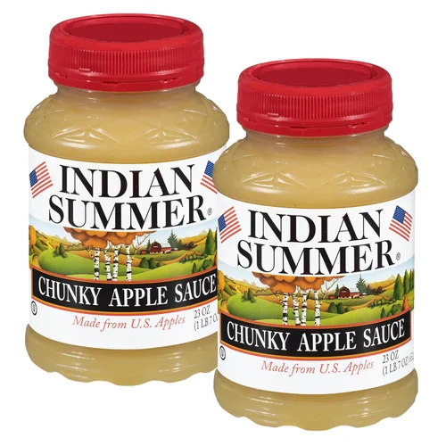 Vista 16 de Indian Summer Puré de manzana en trozos premium hecho con manzanas estadounidenses por cultivadores estadounidenses
