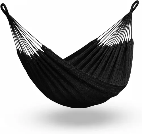 Vista 9 de Hamaca para 1-2 personas, capacidad de 475 libras, hamaca mexicana tejida a mano, 100% algodón suave, hamaca maya de 9.8 pies para patio, patio