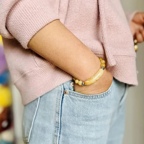 Vista 3 de PEAS Joyería de moda Pulsera de piedra curativa Pulsera elástica de energía de cristal