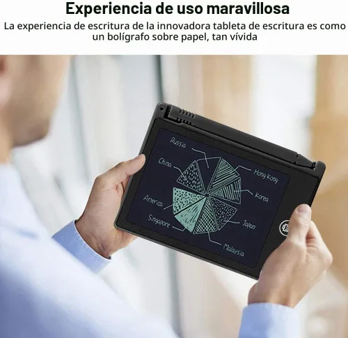 Vista 5 de Wendry Tablero de dibujo LCD, tableta de dibujo digital de 4.5 pulgadas para niños/niños, nota de recordatorio de lista de notas (negro)