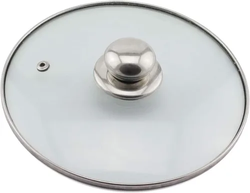 Vista 4 de Paquete de 2 manijas universales para tapa de olla, mango circular de repuesto de acero inoxidable de 2.1 pulgadas, mango de tapa de olla