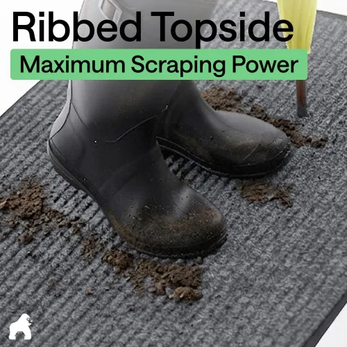 Vista 36 de Gorilla Grip - Tapete afelpado original de goma con perfil bajo, resistente, duradero, impermeable y fácil de limpiar para interior y exterior Marrón