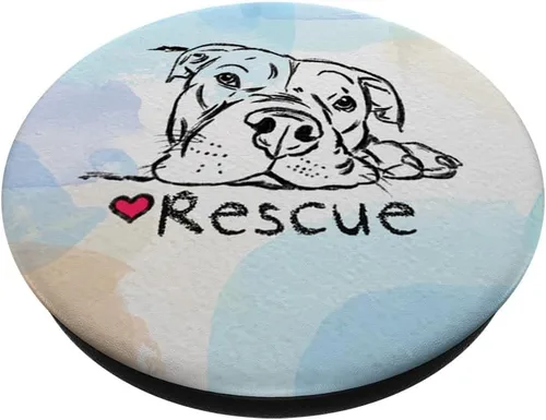 Vista 2 de Pitbull Mom Pitbull Dad Best Pitbull Mama Dog Rescuer PopSockets intercambiables PopGrip