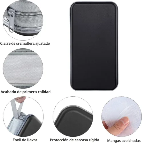 Vista 2 de Siveit Estuche para CD, Soporte para Estuche de DVD con Capacidad para 96 Discos de Plástico Duro, Estuches para Discos CD DVD, Carpeta Billetera