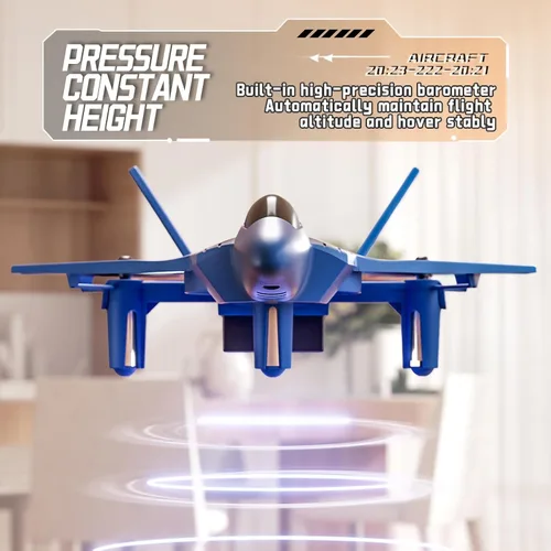 Vista 4 de ANTSIR Avión RC ABS Fighter Jet Drone Flying Toy para regalo de cumpleaños