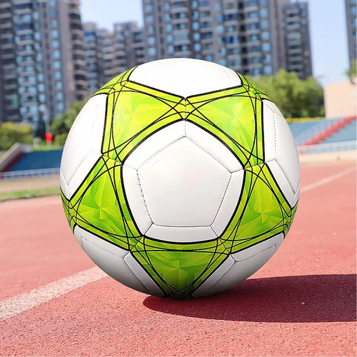 Vista 8 de Balón de fútbol tamaño 3,4,5 PU suave para práctica de entrenamiento, regalo para niños y niñas, viene con bomba y aguja