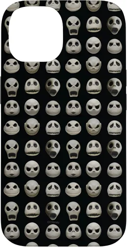Vista 4 de Funda negra para iPhone 13 Pro Max Disney The Nightmare Before Christmas Jack Expressions