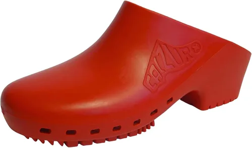 Vista 11 de CALZURO Zuecos de Trabajo Clásicos Sin Agujeros - Zuecos de Enfermería Unisex - Zapatos Antideslizantes - Zapatos de Cocina de Goma Autoclavables