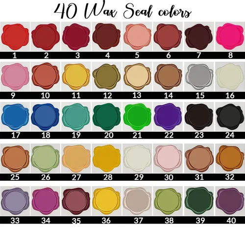Vista 3 de Adhesivos de sello de cera personalizados, calcomanía autoadhesiva de sellado de sobre, decoración para regalo de Navidad, invitación de boda