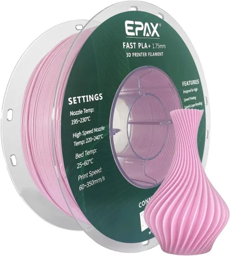 Vista 10 de EPAX High Speed PLA+ Filamento para Impresora 3D, Filamento de Impresión 3D de PLA Rápido, 1.75mm, Precisión Dimensional +/- 0.03 mm, Carrete de 1KG