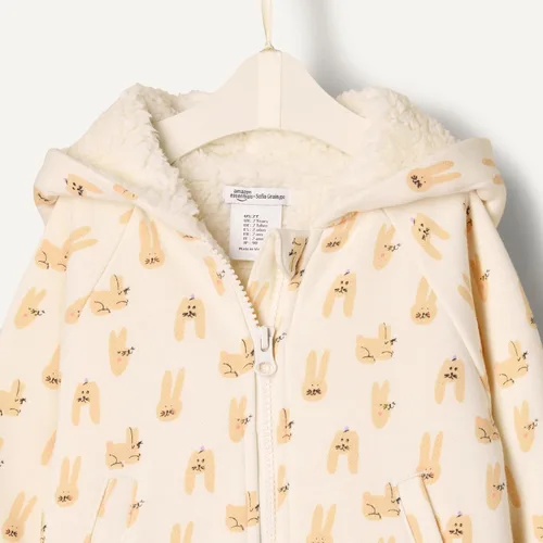 Vista 4 de Tienda Essentials x Sofia Grainge - Sudadera unisex con capucha y cremallera para niños pequeños y bebés