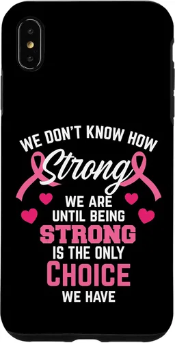 Vista 11 de iPhone 16 Being Strong Cita Rosa Inspirador Cáncer de Mama Regalos Caso