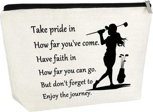 Vista 9 de Bolsa de maquillaje para la temporada de regreso a clases, regalo de agradecimiento para los amantes del golf, miembros del entrenador