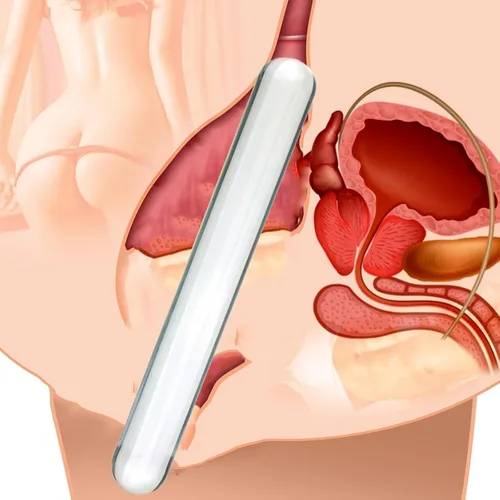 Vista 9 de Enchufe anal de vidrio grande, consolador de vidrio grande con tapón anal anal, juguetes sexuales transparente y liso, consolador de doble extremo