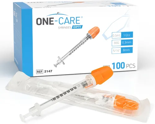 Vista 7 de ONE-CARE 100 Pack 23Ga 1.0inch/25mm Suministros de laboratorio industriales Accesorios de dispensación, empaquetados individualmente