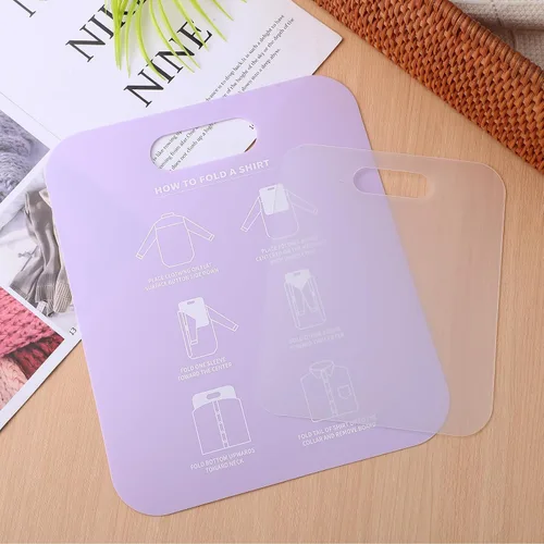 Vista 4 de 2 tablas plegables de camisa para adultos, niños y niñas, herramienta plegable para lavandería fácil, carpeta portátil para organizar camisas